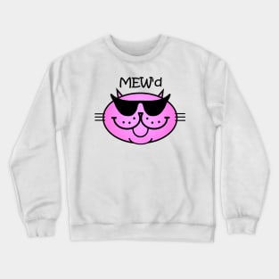 MEW'd - Purrty in Pink Crewneck Sweatshirt